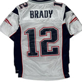 Age 8 Reebok Patriots Football Jersey - Small White Polyester