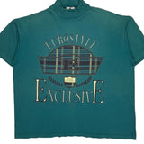 International Single Stitch T-Shirt - Large Green Cotton