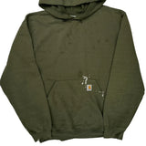 Carhartt Hoodie - Large Green Cotton Blend