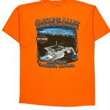 Gasoline Alley Harley Davidson Graphic T-Shirt - Large Orange Cotton