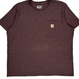 Carhartt T-Shirt - 2XL Brown Cotton