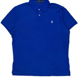 Polo By Ralph Lauren Slim Fit Polo Shirt - XL Blue Cotton