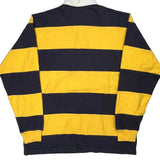 Polo Sport Striped Rugby Shirt - Large Yellow Cotton
