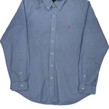 Ralph Lauren Checked Shirt - Large Blue Cotton