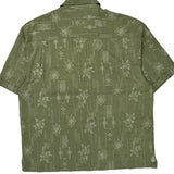 Jamaica Jaxx Floral Hawaiian Shirt - XL Green Cotton