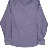 Tommy Hilfiger Slim Fit Shirt - Large Purple Cotton