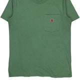 Carhartt T-Shirt - Small Green Cotton