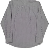 New York Fit Tommy Hilfiger Striped Shirt - Large Black & White Cotton