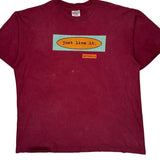 Matthew 5:16 Oneita Single Stitch T-Shirt - XL Burgundy Cotton