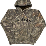 Cabelas Camo Hoodie - Large Camo Cotton Blend