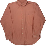 Ralph Lauren Checked Shirt - XL Orange Cotton