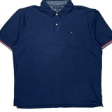 Tommy Hilfiger Polo Shirt - 2XL Navy Cotton