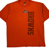 Browns Nfl T-Shirt - XL Orange Cotton