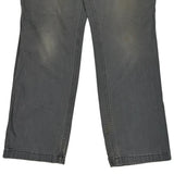 Carhartt Double Knee Carpenter Pants - 32W 31L Gray Cotton