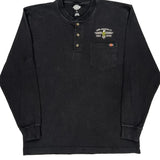 Iowa Brewing Co. Dickies Henley Long Sleeve T-Shirt - Large Black Cotton