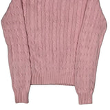 Ralph Lauren Cable Knit Sweater - Medium Pink Cotton