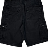 Levis Cargo Shorts - 36W 10L Black Cotton