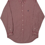 Ralph Lauren Checked Shirt - Large Red Cotton