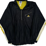 Adidas Windbreaker - Large Yellow Polyester