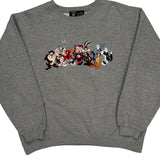 Warner Bros Cartoon Sweatshirt - Small Grey Cotton Blend
