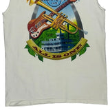 St. Louis Hard Rock Cafe Single Stitch Vest - Medium White Cotton