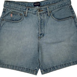 Guess Denim Shorts - 32W UK 12 Light Wash Cotton