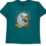 Bald Eagle Home Team Single Stitch T-Shirt - XL Green Cotton