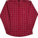 Ralph Lauren Checked Shirt - Medium Red Cotton