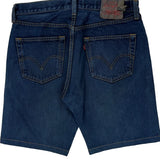 Levis Denim Shorts - 32W 9L Dark Wash Cotton