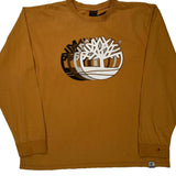 Timberland Graphic Long Sleeve T-Shirt - Large Brown Cotton