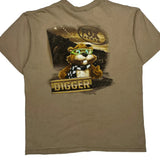 Fox Sports Chase Authentics Graphic T-Shirt - Large Beige Cotton
