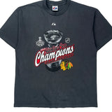 Chicago Blackhawks Majestic Nhl T-Shirt - Medium Grey Cotton