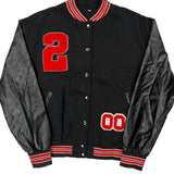 Unbranded Varsity Jacket - Large Black Polyester