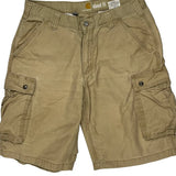Carhartt Cargo Shorts - 36W 10L Khaki Cotton