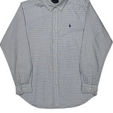 Ralph Lauren Checked Shirt - Medium Blue Cotton