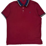 Polo By Ralph Lauren Slim Fit Polo Shirt - 2XL Burgundy Cotton