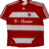 Bayern München Adidas 2007-08 Jack Home Football Shirt - XL Red Polyester