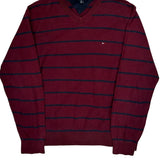 Tommy Hilfiger Striped Sweater - Medium Blue Cotton