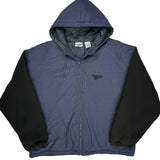 Reebok Windbreaker - Large Black Cotton