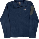 The North Face Long Sleeve T-Shirt - Large Blue Polyester
