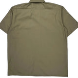 Dickies Short Sleeve Shirt - XL Khaki Polyester Blend