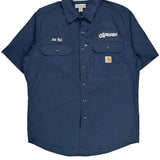 Reliable Equipment Carhartt Short Sleeve Shirt - Large Blue Cotton