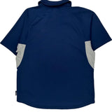 Real Madrid Adidas 2000-01 Training Football Shirt - Large Navy Polyester