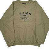 Los Angeles Rams Nfl Sweatshirt - XL Beige Cotton