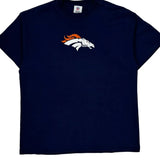 Denver Broncos Nfl T-Shirt - Large Navy Cotton