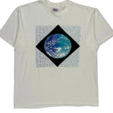 Earth Graphic Hanes Graphic T-Shirt - XL Blue Cotton Blend