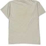 Desert Scene With Coyote Tultex Graphic T-Shirt - Medium Cream Cotton