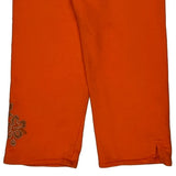 Chase Authentics Floral Sport Shorts - Small Orange Cotton Blend
