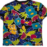 Big Is Beautful Floral T-Shirt - Medium Multicoloured Cotton