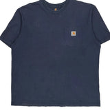 Carhartt T-Shirt - XL Blue Cotton